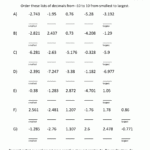 Decimal Worksheets Grade 7