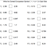 Decimal Worksheets Grade 7