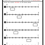 Decimals In Number Lines Worksheet