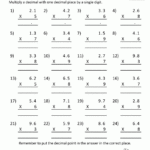 Decimals Multiplication Worksheets Multiplying 3 Digit Whole Numbers