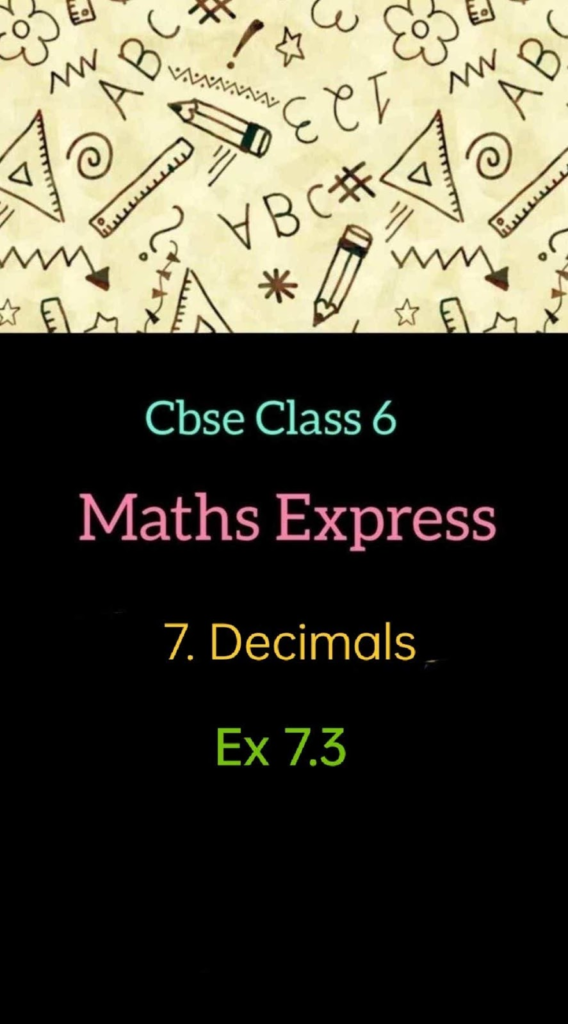 Decimals Revision