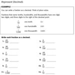 Decimals Tenths And Hundredths Worksheet Decimal Worksheets