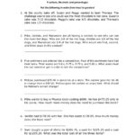 Decimals Word Problems Worksheet