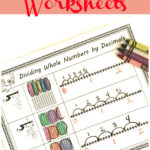 Dividing Decimals Using Grids Worksheet Decimal Worksheets