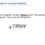 Dividing Decimals Word Problems CK 12 Foundation