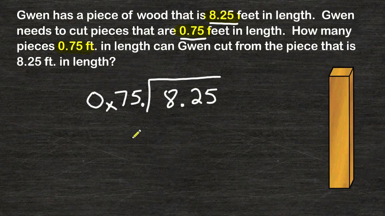 Dividing Decimals Word Problems Worksheet