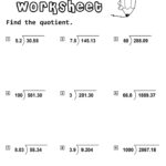 Dividing Decimals Worksheets Math Monks