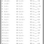 Division Tables 1 12 Practice Sheet Times Tables Worksheets Decimals