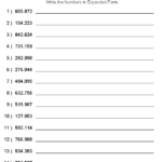 Expanded Form With Decimals Worksheets Worksheets Place Value