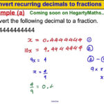 Finding Repeating Decimals Worksheets Worksheets Key