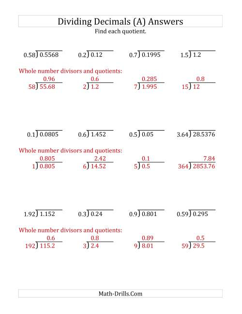 Fourth Grade Math Worksheets Free Printable K5 Learning Division Of