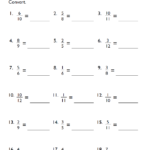 Fractions To Decimals Worksheet For 4th Grade EduMonitor
