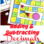 FREE No Prep Adding And Subtracting Decimal Game Using Base Ten Blocks