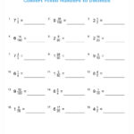 Free Printable Fractions To Decimals Worksheets PDF Brighterly