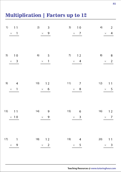 Grade 3 Multiplication Worksheets Multiplying Whole Hundreds K5 