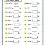 Grade 4 Maths Resources 3 9 Using Decimals In Measurements Printable