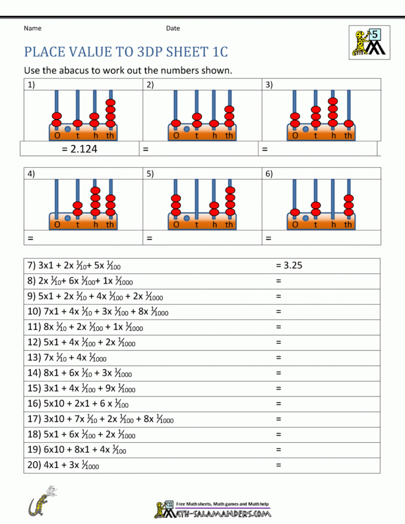 Grade 4 Place Value Rounding Worksheets Free Printable K5 Learning 