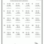 Grade 5 Decimal Division Worksheets Free Download Gambr co