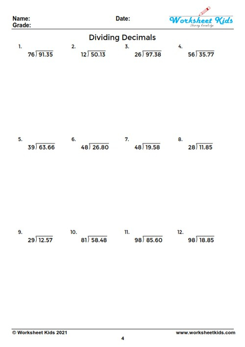 Grade 5 Fractions Worksheets Completing Whole Numbers K5 Learning Grade 5 Math Worksheets 