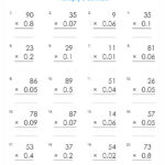 Grade 5 Math Worksheets Decimal Multiplication 1 2 Digits K5 Learning