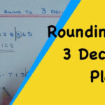 How To Round Any Number Off To 3 Decimal Places rounding To 3dp YouTube