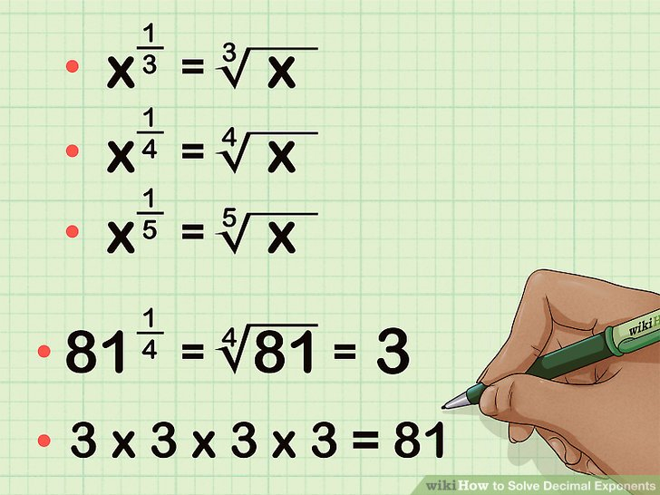 How To Solve Decimal Exponents with Pictures WikiHow