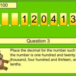 Interactive Decimal Game For Kids Click The Decimal Point