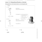 Lesson 1 2 Writing Rational Numbers As Decimals