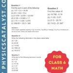 Math Decimals Worksheets Math Decimals Decimals Worksheets Grade 6