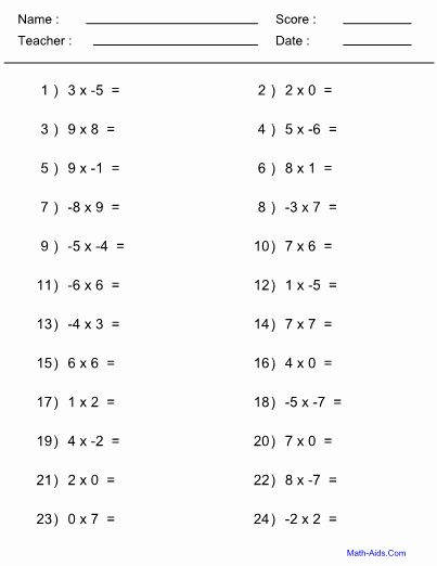 Math Negative Numbers Help Helperopec