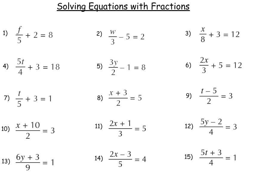 Mixed Review Of Solving Equations Worksheet Math Worksheets Printable