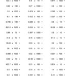 Multiplication And Division Of Decimals Worksheets Pdf Times Tables