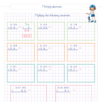 Multiplying And Dividing Decimals Worksheets 6th Grade PDF Math