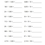 Multiplying Decimals By Powers Of Ten Worksheets Multiplying And