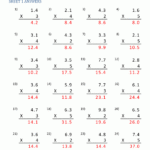 Multiplying Decimals Worksheet 7th Grade