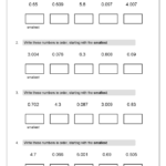 Order Decimals 5F10 Reasoning Fractions And Maths Worksheets For