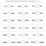 Ordering Decimals 1 2 Digits Worksheets K5 Learning Comparing