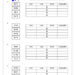 Ordering Decimals In A Place Value Chart Fraction And Decimal