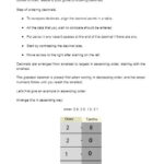 Ordering Decimals Worksheet with Answers Key Mathematicalworksheets