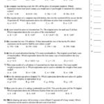 Percent Word Problems As Decimal Expressions Worksheet Printable Pdf