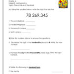 Place Value Decimals Worksheet Ks2 Number Teaching Converting