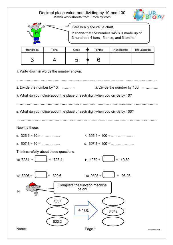 Place Value Worksheet Year 6 Teaching Resources Grade 6 Addition