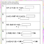 Positive And Negative Decimals Exercise