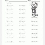 Printable Primary Math Worksheet For Math Grades 1 To 6 Based On The