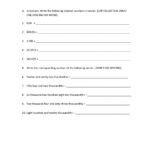 Reading And Writing Decimals Worksheet