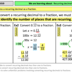 Recurring Decimals To Fractions Worksheet With Answers RachelleTiamo