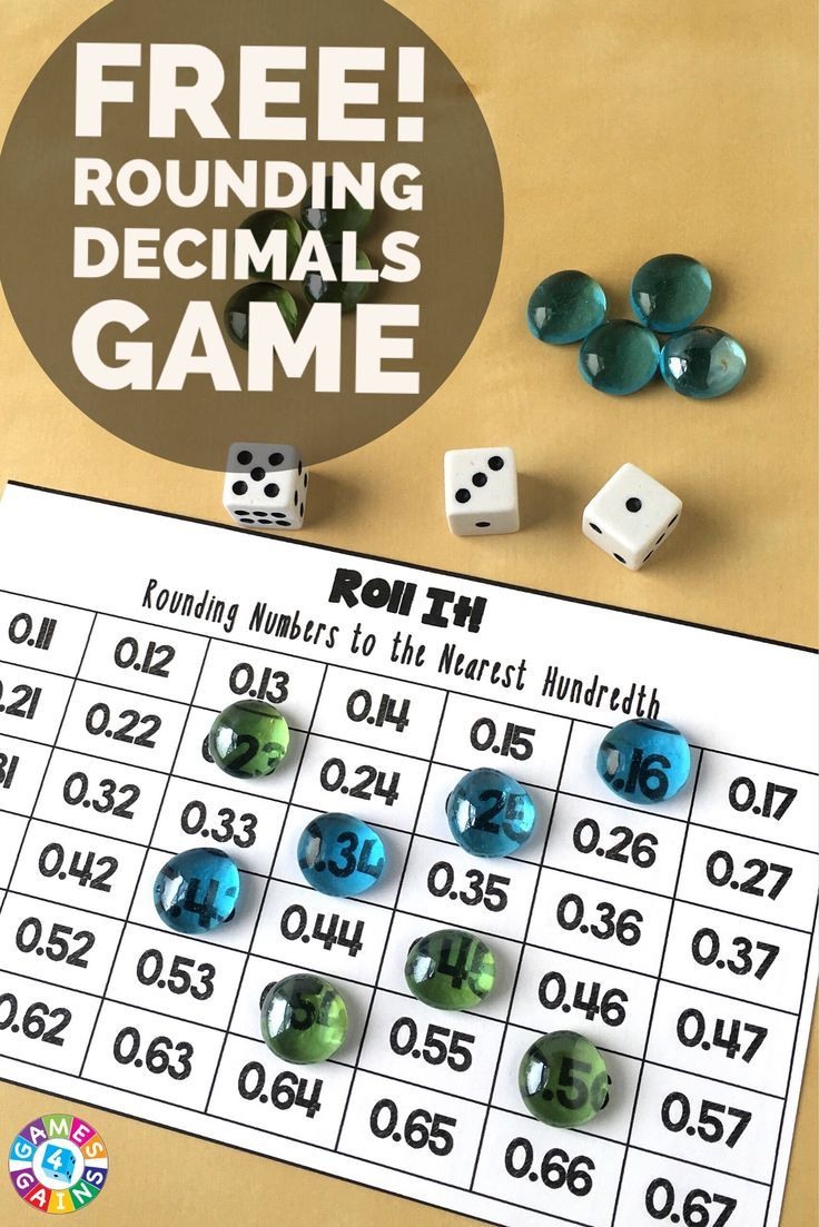 Roll It Rounding Game Games 4 Gains Decimal Math Games Rounding 