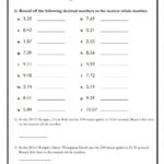 Rounding Decimals 5th Grade Math Worksheet Greatschools Rounding