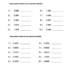 Rounding Decimals hundredths Worksheet With Answer Key TpT