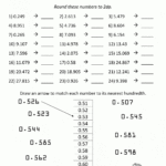 Rounding Decimals Worksheet 5Th Grade Db excel